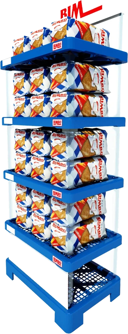 Modular Model — Injection-moulded PS shelves · Extruded tubes