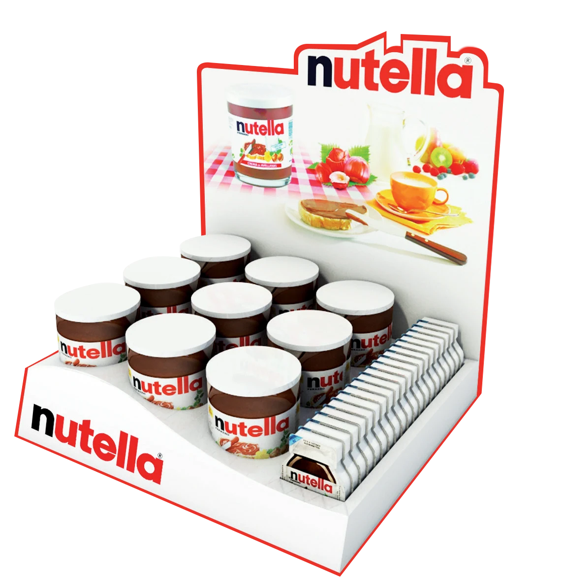 Thermoformed display tray
